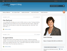 Tablet Screenshot of mayorsblog.guelph.ca